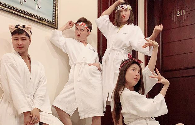 Hau truong nhi nho cua Diem My, La Thanh Huyen hinh anh