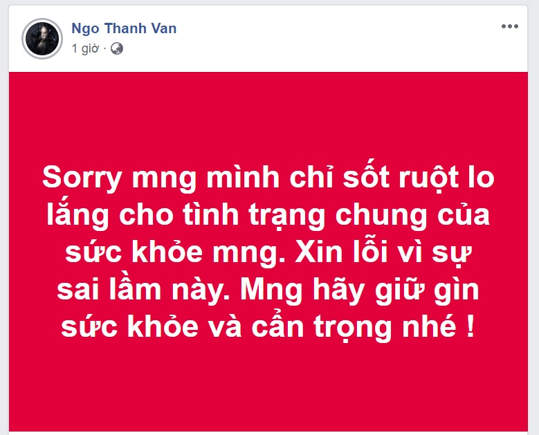 Ngo Thanh Van dang tin dai dich corona anh 1