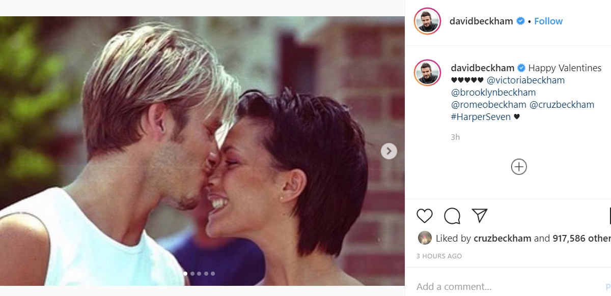 Con trai David Beckham ban gai anh 1