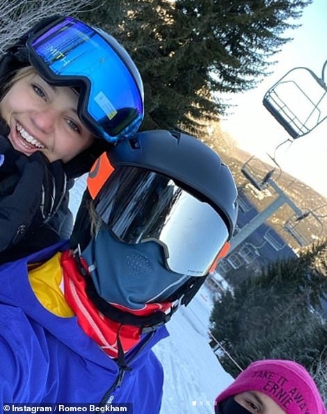 Gia đình David Beckham trượt tuyết ảnh 10 Gia dinh David Beckham truot tuyet anh 10