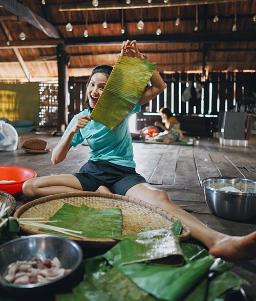 Hoa hau Viet gian di anh 8