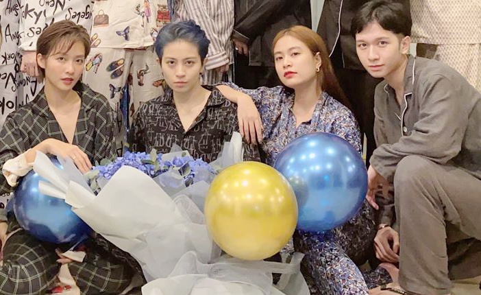 Gil Le don sinh nhat tuoi 29 ben Hoang Thuy Linh va nhom ban than hinh anh