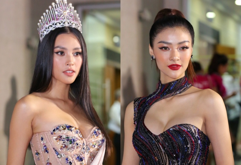 Tieu Vy, Do My Linh goi cam tren tham do ban ket Hoa hau Viet Nam 2020 hinh anh