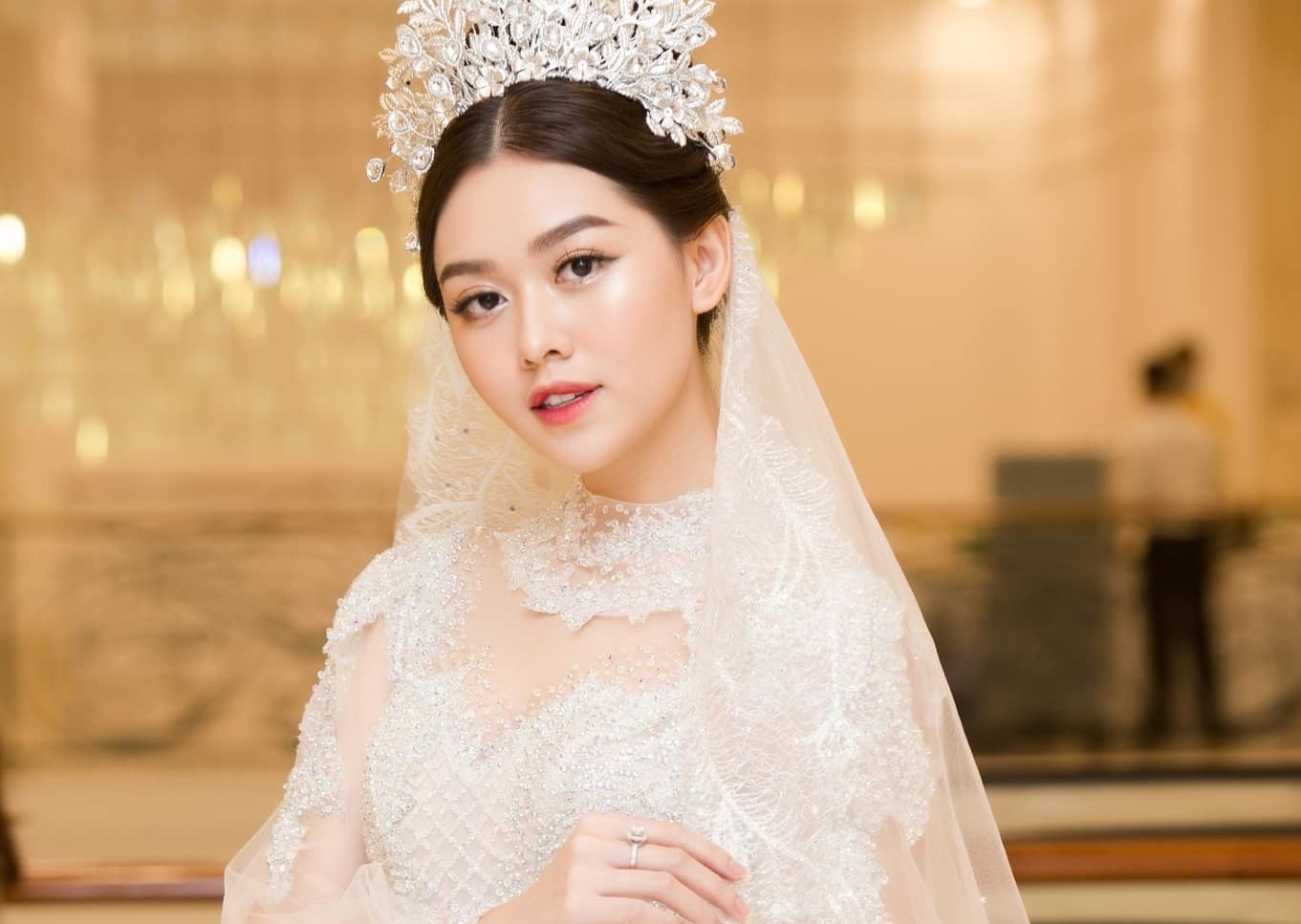 Cac nguoi dep tham du le cuoi cua A hau Tuong San hinh anh