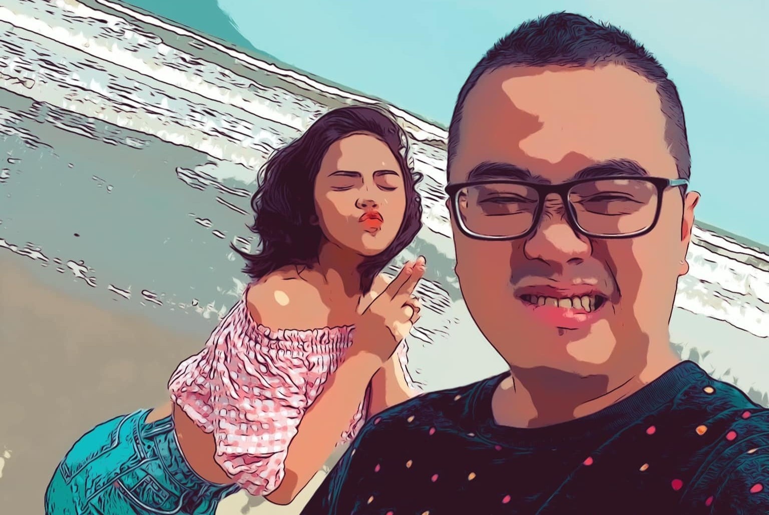 Thu Quynh dang anh ban trai hinh anh