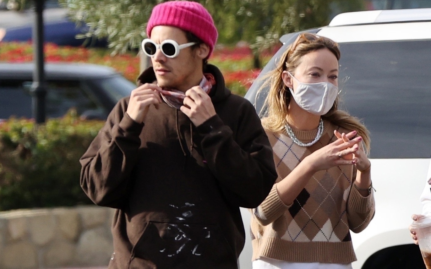 Olivia Wilde hanh phuc ben canh Harry Styles hinh anh