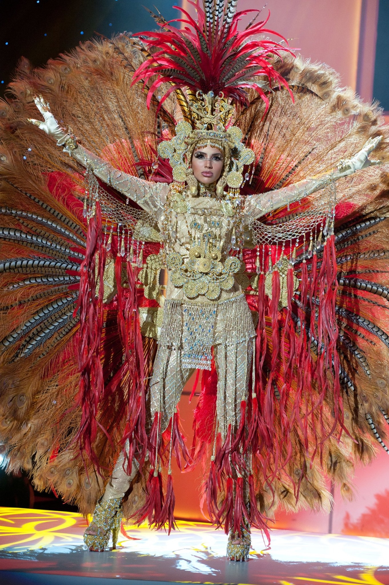 Trang phuc dan toc Miss Universe Hoa hau hoan vu anh 2