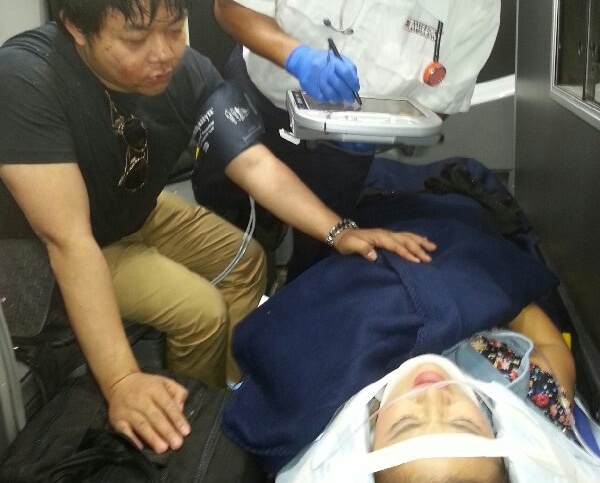 Ca si Quang Le, Lam Anh bi tai nan o to o My hinh anh