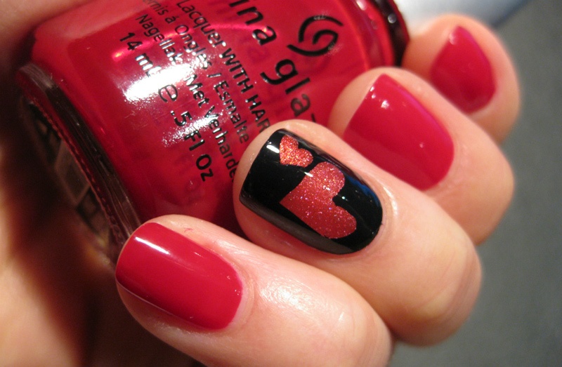 Chon mau nail dep va doc cho ngay Valentine hinh anh