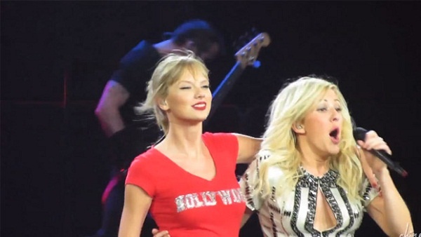 Ellie Goulding la fan bu cua Taylor Swift hinh anh