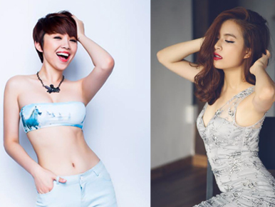 Hoang Thuy Linh, Toc Tien tham gia Le hoi am nhac Gio mua hinh anh