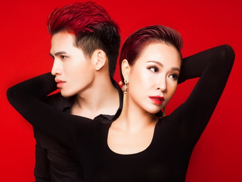 Quoc Thien phai gia vo yeu Uyen Linh khi thu am hinh anh