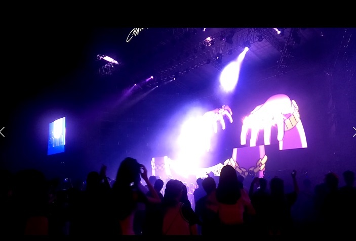 Thuy Duong va Cao Thien Trang nhay nhot trong show The Chainsmokers hinh anh