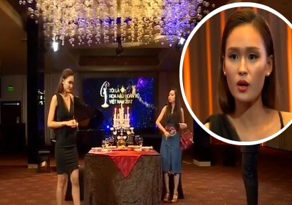 Thi sinh Hoa hau Hoan vu bi 'danh ghen' trong phan thi ban tiec hinh anh