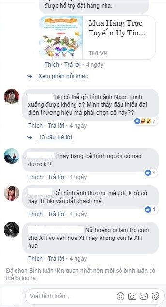 ngoc trinh quang cao tiki anh 1