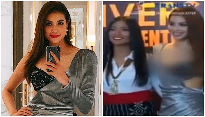 Pham Huong bi che mo vong 1 tren truyen hinh Indonesia vi vay goi cam hinh anh