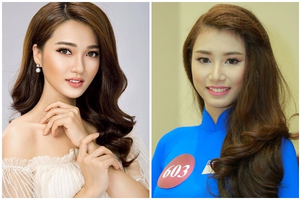 Hoa hau Viet Nam: Ngoc Nu, Cong Le Minh Huong cung luc dung thi hinh anh