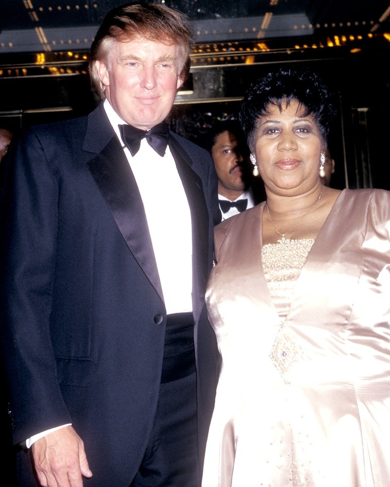 donald trump aretha franklin ảnh 1 donald trump aretha franklin anh 1