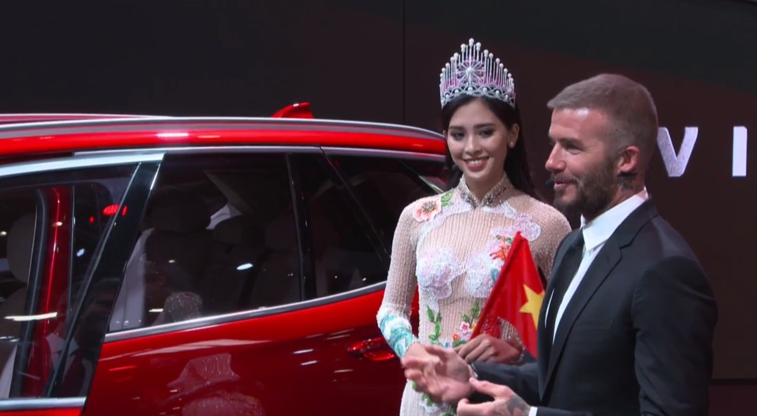 beckham tiểu vy dự vinfast ảnh 1 beckham tieu vy du vinfast anh 1