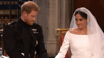 Nhung khoanh khac dang yeu cua vo chong Hoang tu Harry trong dam cuoi hinh anh