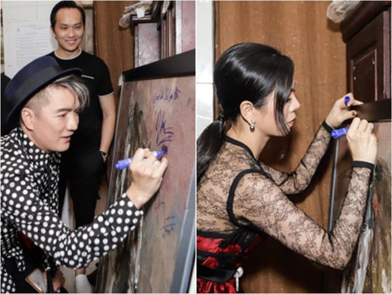 Mr. Dam, Le Quyen bi chi trich vi ky ten len tranh hoa si noi tieng hinh anh