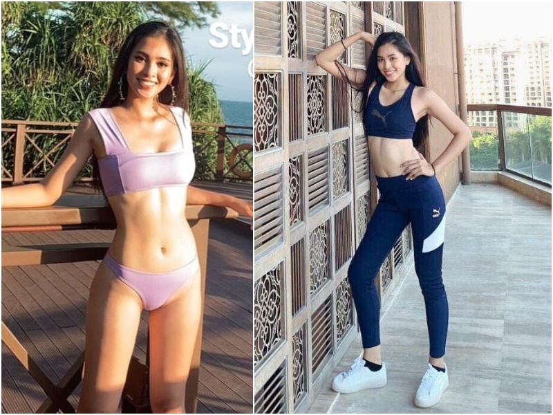 Hoa hau Tieu Vy khoe hinh the san chac, goi cam o Miss World hinh anh