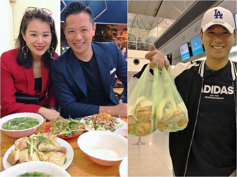 Ho Hanh Nhi va chong khoe anh an pho ga, banh mi o Viet Nam hinh anh