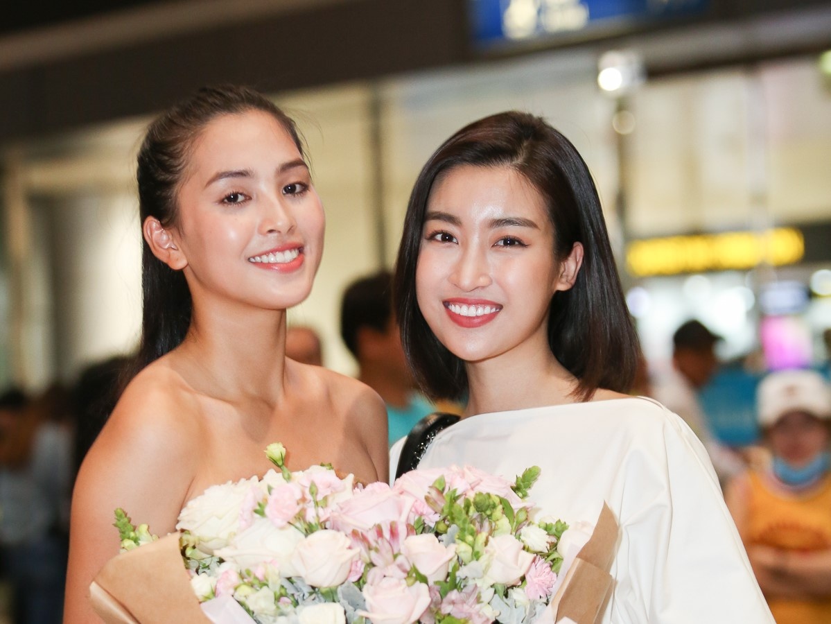 Do My Linh don Tieu Vy ve trong dem muon sau Hoa hau The gioi 2018 hinh anh