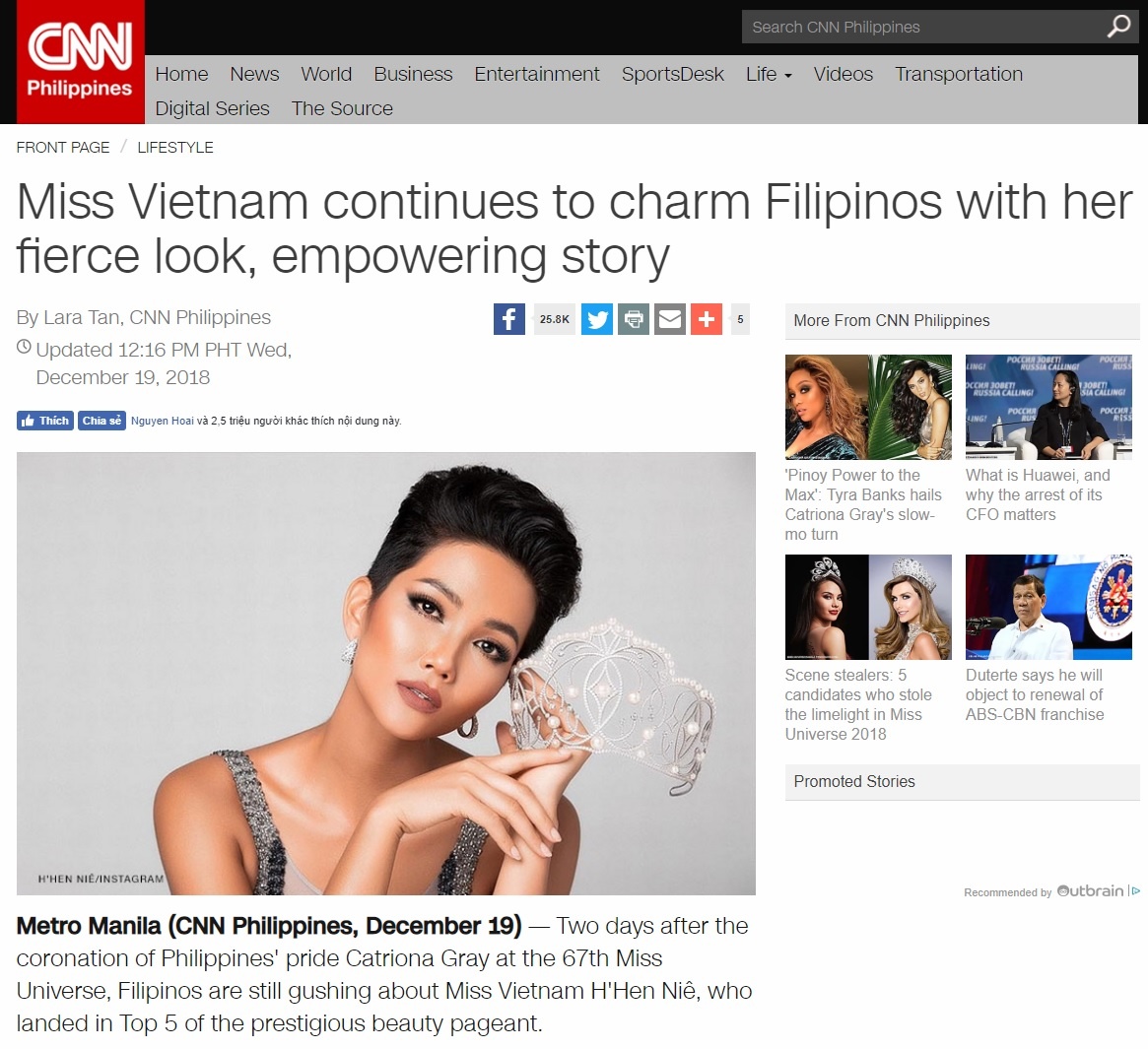 báo quốc tế h hen niê ảnh 1 bao quoc te h hen nie anh 1