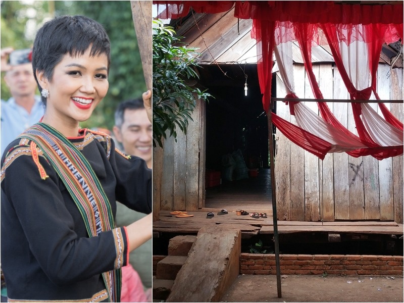 Can nha don so cua H'Hen Nie sau mot nam dang quang Hoa hau Hoan vu hinh anh