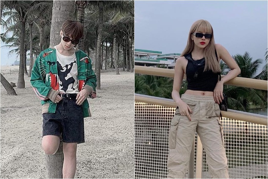 Son Tung M-TP va ban gai tin don deu du lich sang chanh, dien do hieu hinh anh