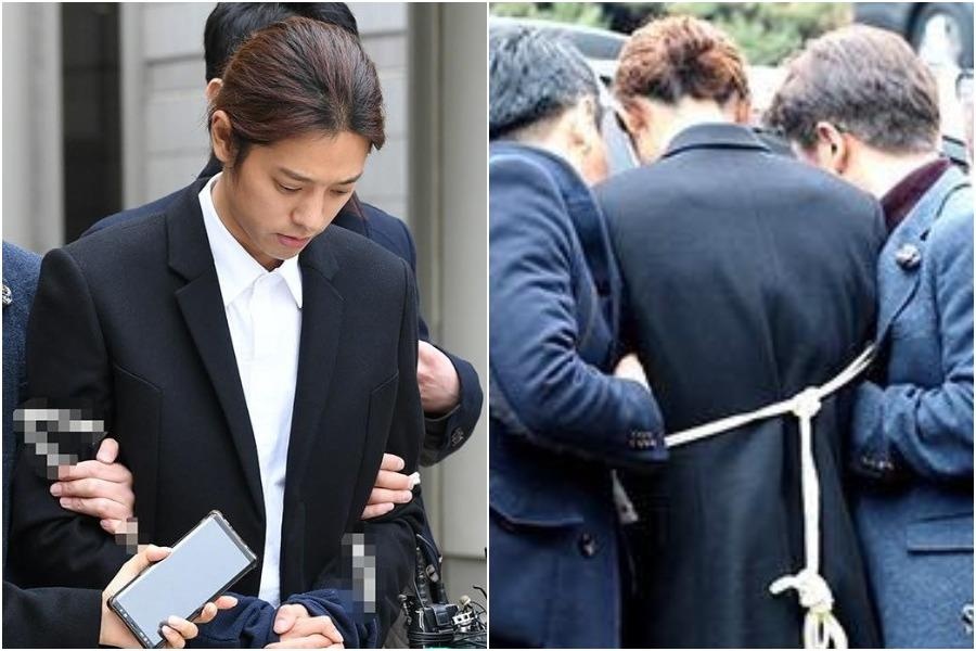 Hinh anh Jung Joon Young bi troi tay, dua toi don canh sat gay sung so hinh anh