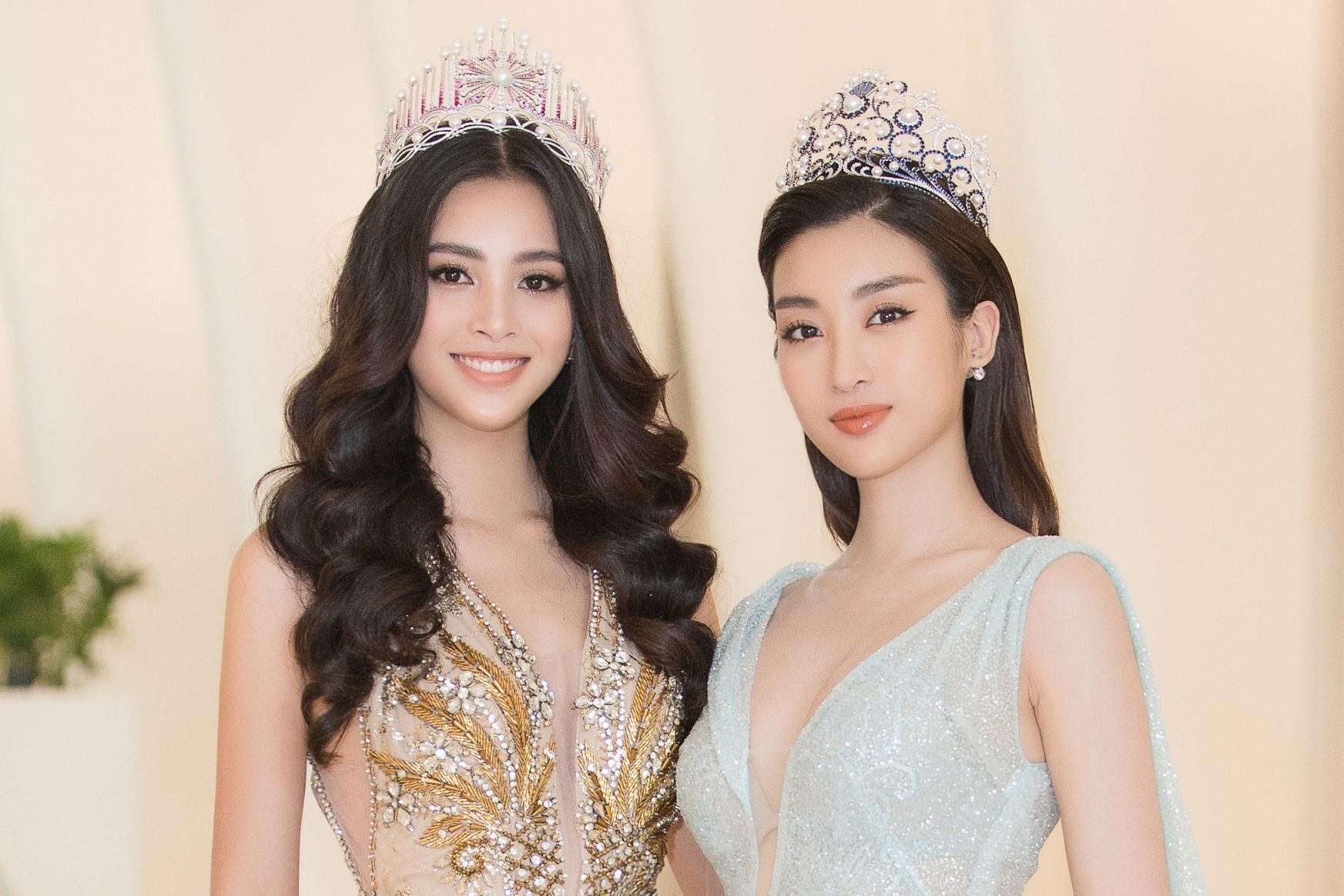 Hoa hau Tieu Vy, Do My Linh dep rang ngoi voi dam xe cao hinh anh