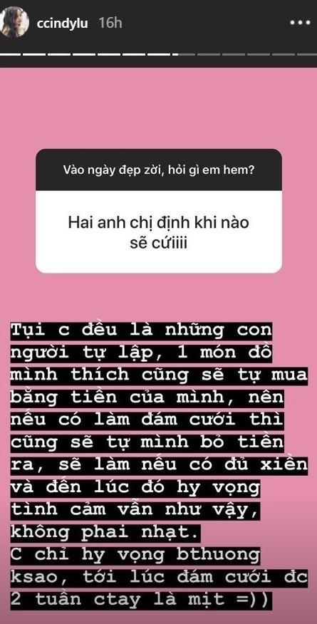 cindy lu cuoi hoai lam anh 1