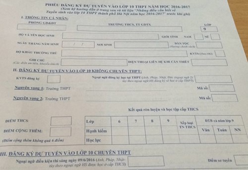 Nhung dieu can biet ve tuyen sinh vao lop 10 anh 1