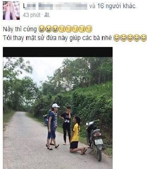 Nữ sinh lớp 9 bắt bạn quỳ gối ảnh 1 Nu sinh lop 9 bat ban quy goi anh 1