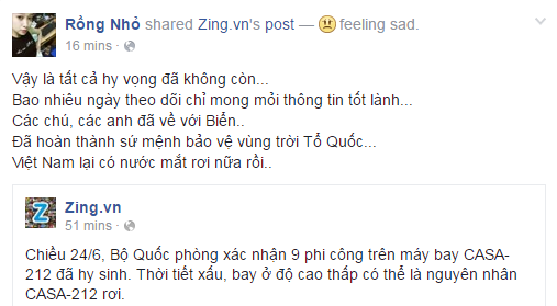 9 chiến sĩ CASA 212 hy sinh ảnh 1 9 chien si CASA 212 hy sinh anh 1