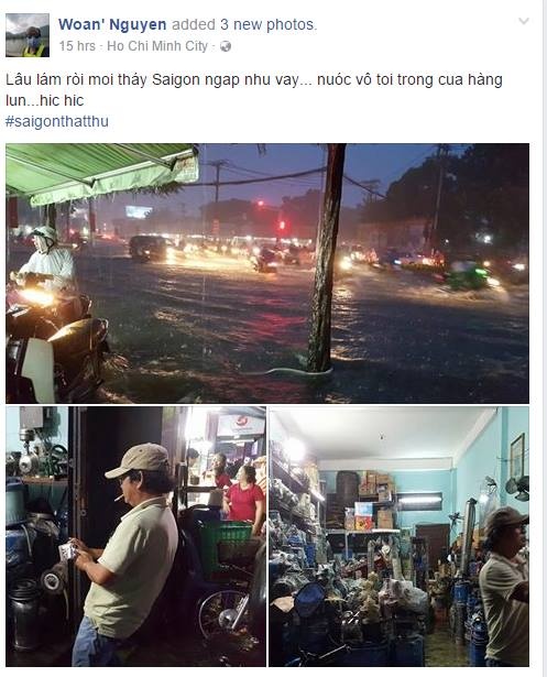 Mưa ngập Sài Gòn ảnh 2 Mua ngap Sai Gon anh 2