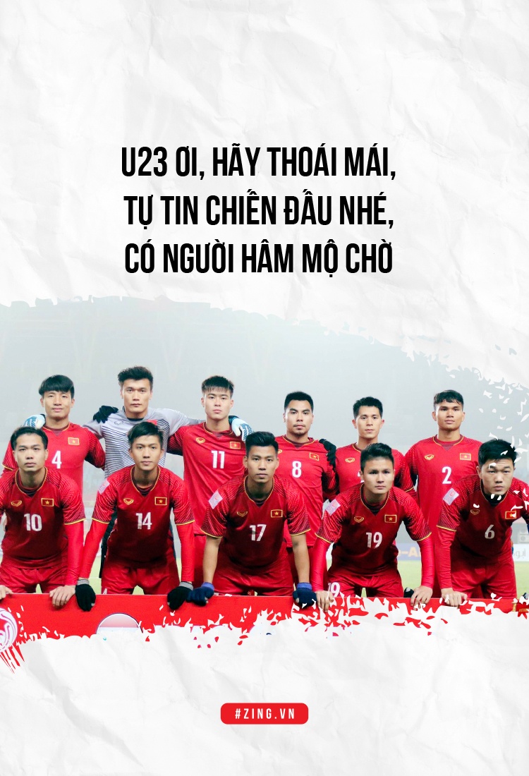 U23 oi, hay thoai mai, tu tin chien dau nhe, co nguoi ham mo cho! hinh anh