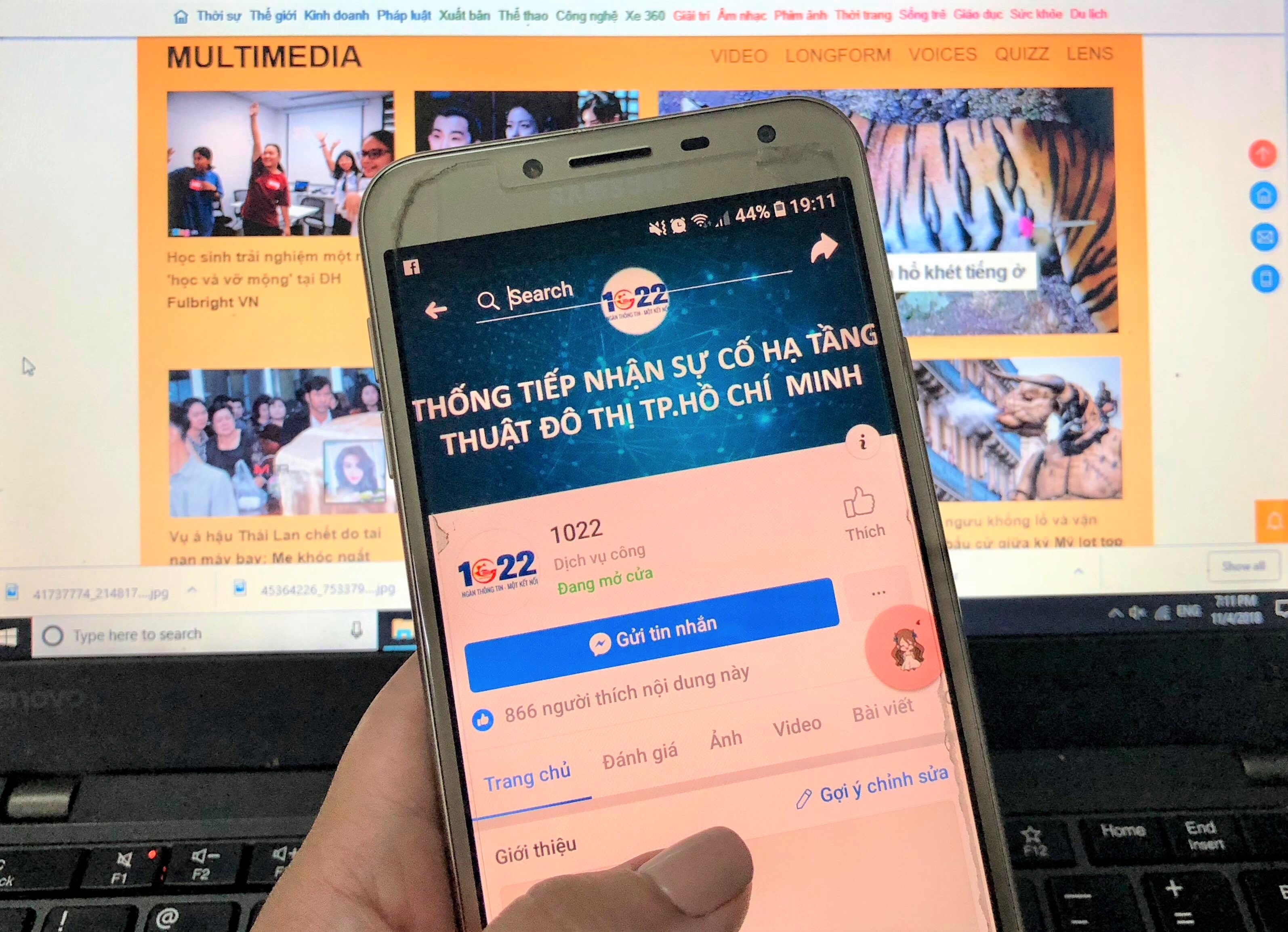 TP.HCM su dung mang xa hoi tiep nhan thong tin su co hinh anh