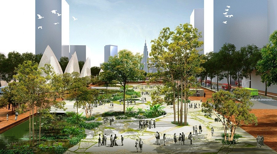 Quang truong Thu Thiem anh 2