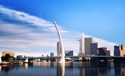 Chua ban giao mat bang, cau Thu Thiem 2 lai cham tien do hinh anh