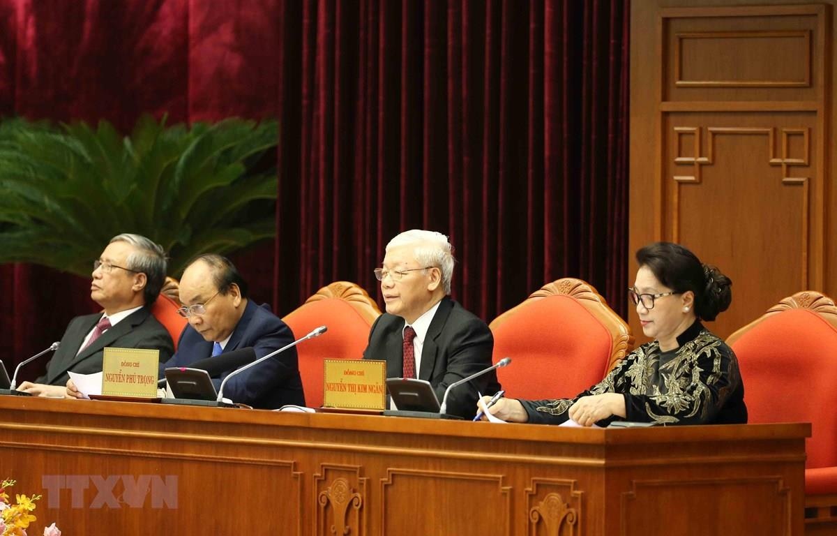 bế mạc Hội nghị Trung ương 10 ảnh 2 be mac Hoi nghi Trung uong 10 anh 2