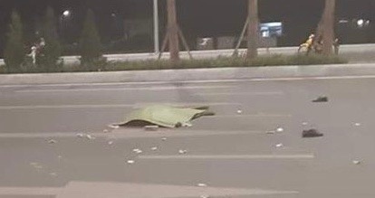 Di bo qua duong, nguoi dan ong bi xe tai dam tu vong hinh anh