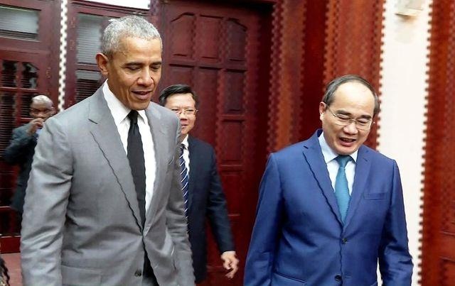 Loi hua cua cuu Tong thong My Obama tai cuoc gap Bi thu TP.HCM hinh anh
