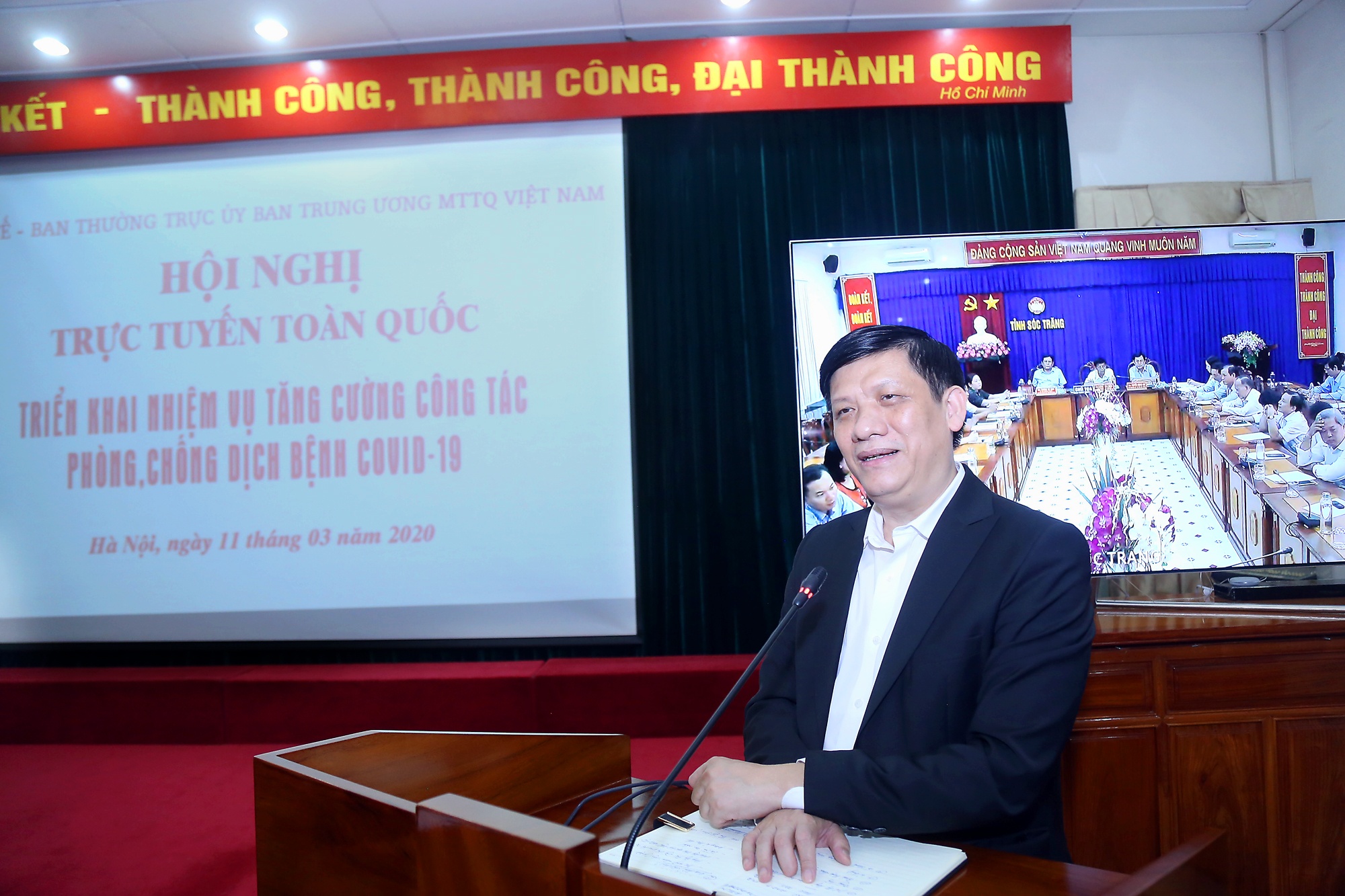 nguoi tiep xuc voi Bo truong KH&DT khong phai cach ly anh 2