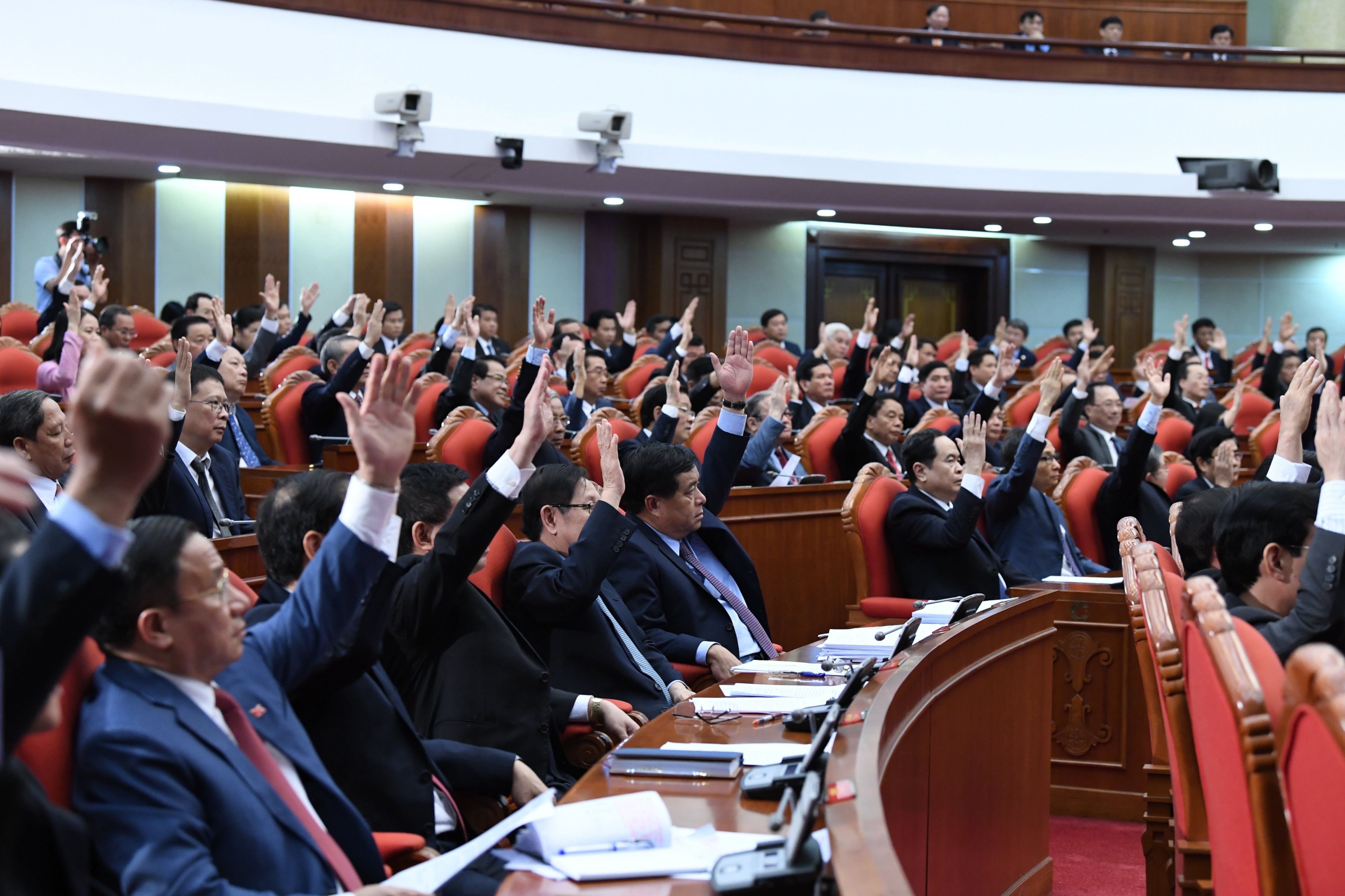 Tong bi thu,  Chu tich nuoc Nguyen Phu Trong be mac Hoi nghi Trung uong 13 anh 6