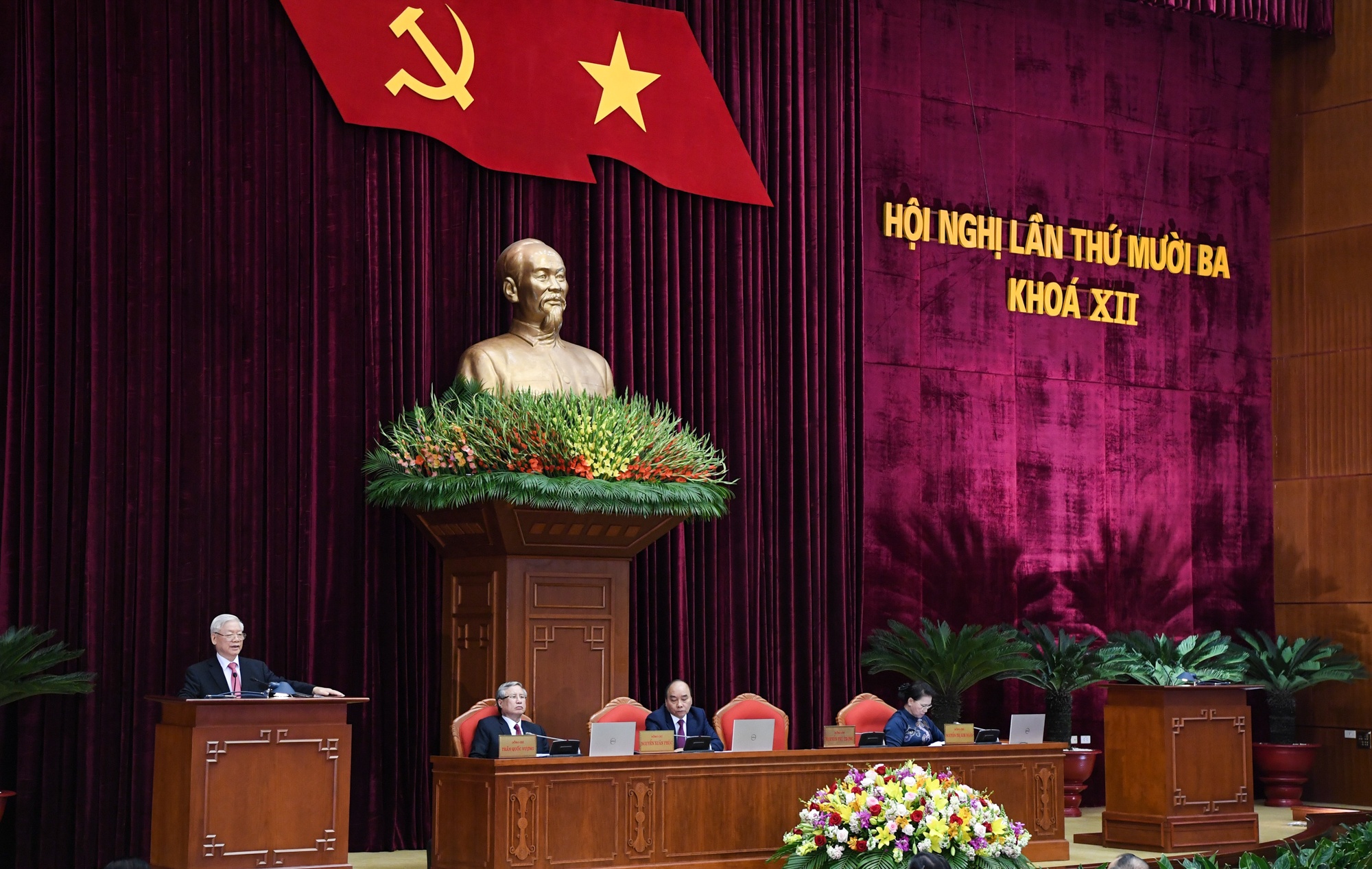 lanh dao Dang,  Nha nuoc du Hoi nghi Trung uong 13 anh 14