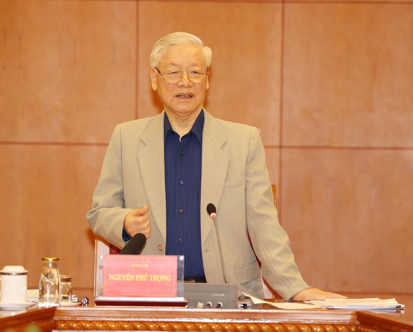 Tong bi thu noi ve cong tac phong chong tham nhung anh 1