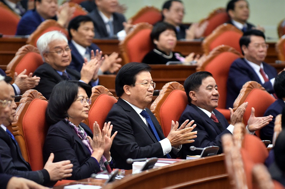 Tong bi thu be mac Hoi nghi Trung uong 14 anh 2